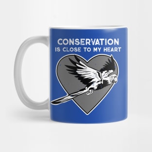 Macaw Conservation Heart Mug